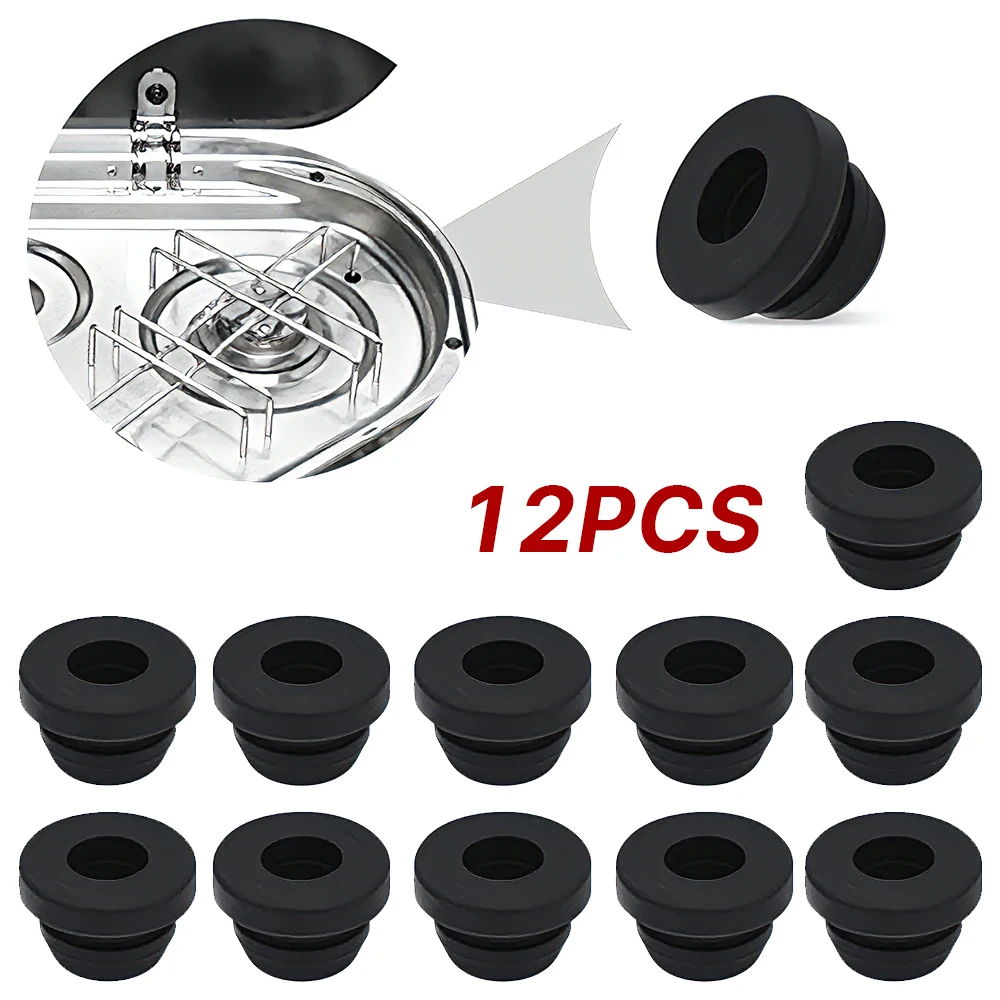 

8-12pcs Protective Rubber Plugs Set RV Kitchenware Gas Stoves Holder Rubber Cover Caps for Dometic Smev Thetford RV Accessories