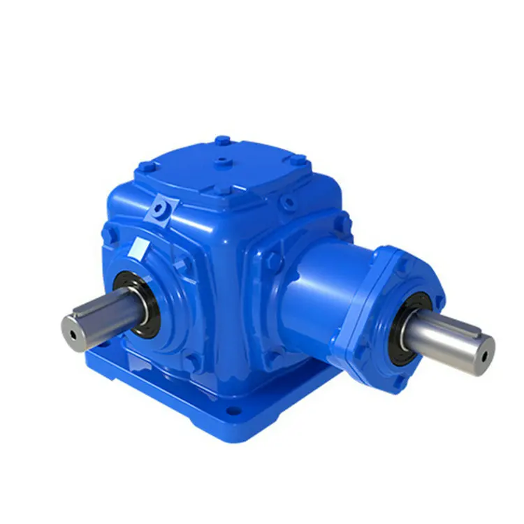 T series 90 degree spiral bevel gearbox speed bevel gear reducer