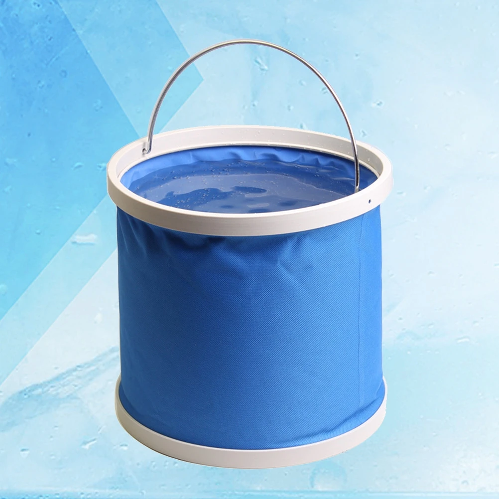 

11L Foldable Outdoor Water Bucket Portable Collapsible Bucket for Camping Hiking Fishing Travel Leakproof Waterproof