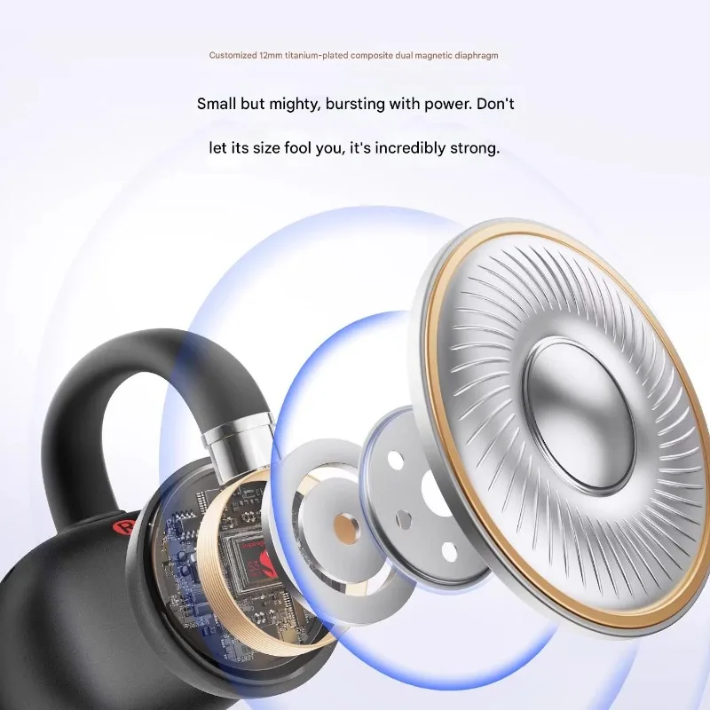EarFun Clip2 무선 이어폰 블루투스 이어훅 2 MIC AI ENC LDAC 지향성 사운드 전송 이어버드 민감한 헤드폰
