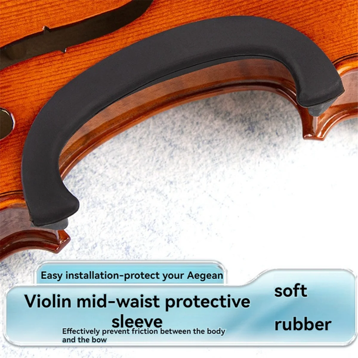 واقي مشبك RISEN C، غطاء حماية للكمان من المطاط C، غطاء لوحة جانبية، ملحق بديل للكمان