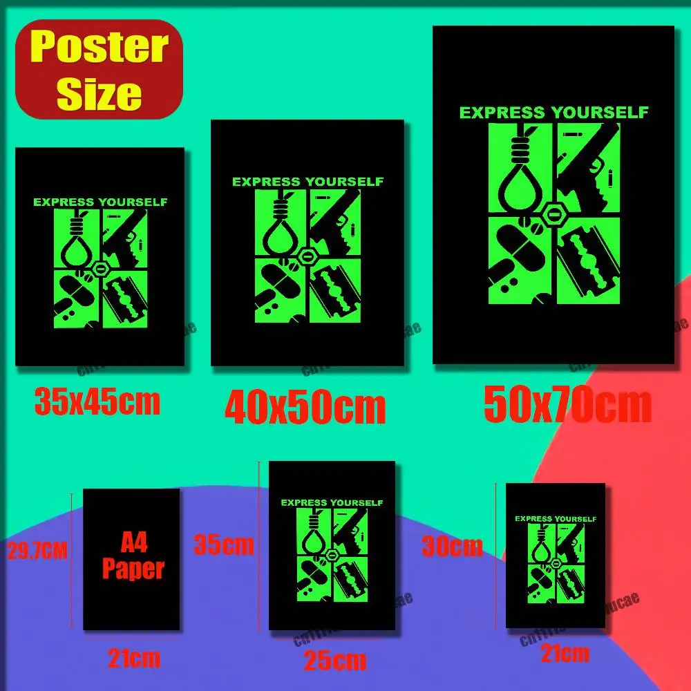 For P-Peter Steele T-Type O Negative Bloody Kisses Poster Cover Sticker Paper Home Decoration Custom Self-adhesive Playbill
