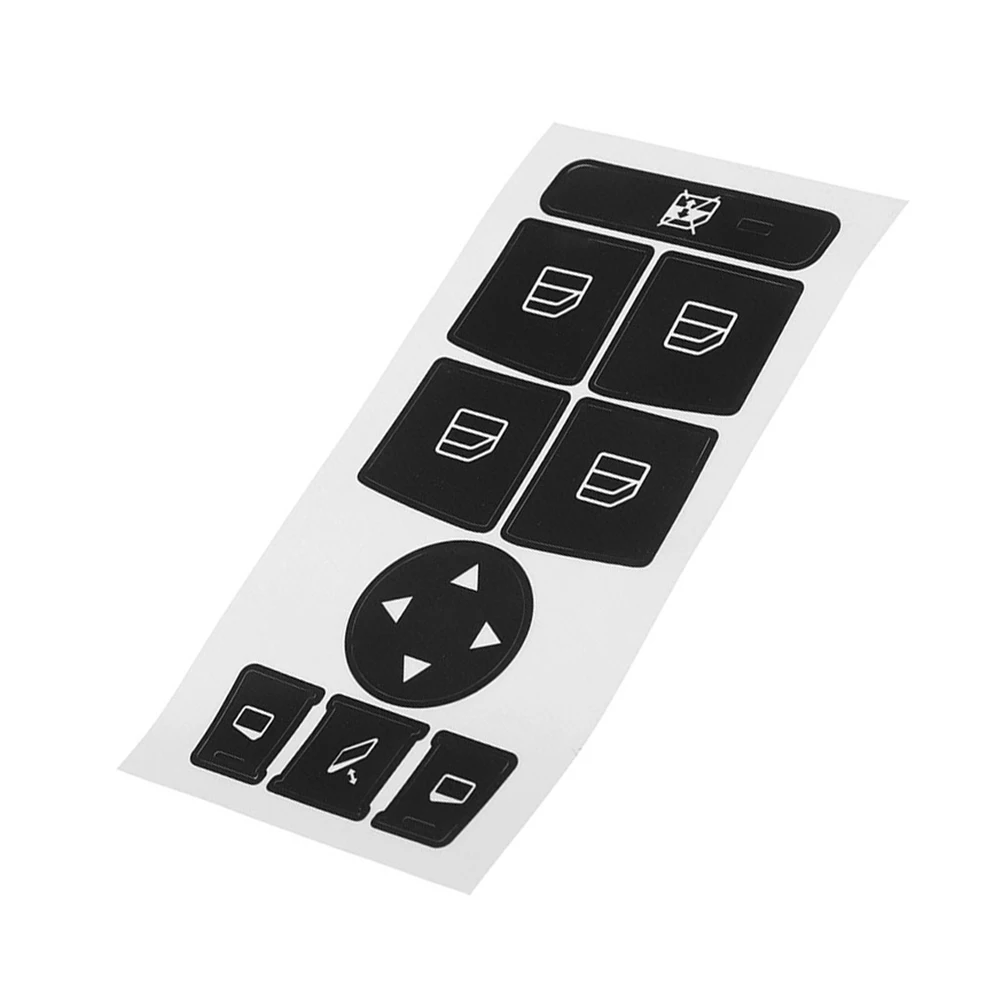Car Interior Button Overlay Sticker Compatible with For Mercedes-Benz W204 for c300 C250 C230 for c200 for c180 2007 to 2014