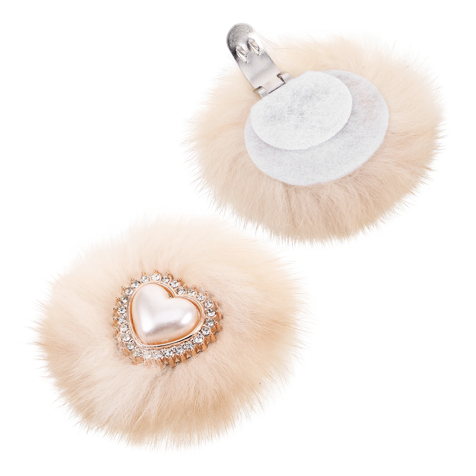 

2pcs PlushBuckles DetachableClips DecorativeShoes FlatsBrideDIY PomPoms Buttons Embellishments ShoeAccessories Storage