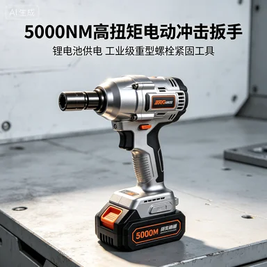 5000Nm 1/2 Heavy Duty Lithium Battery Electric Cordless Impact Torque Wrench Cheapest Price