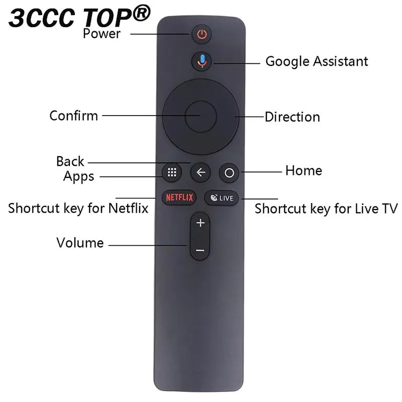 XMRM-006 Voice Remote Control For Xiaomi MI Box S MDZ-22-AB MDZ-24-AA Smart TV Box Bluetooth Remote Control Google Assistant