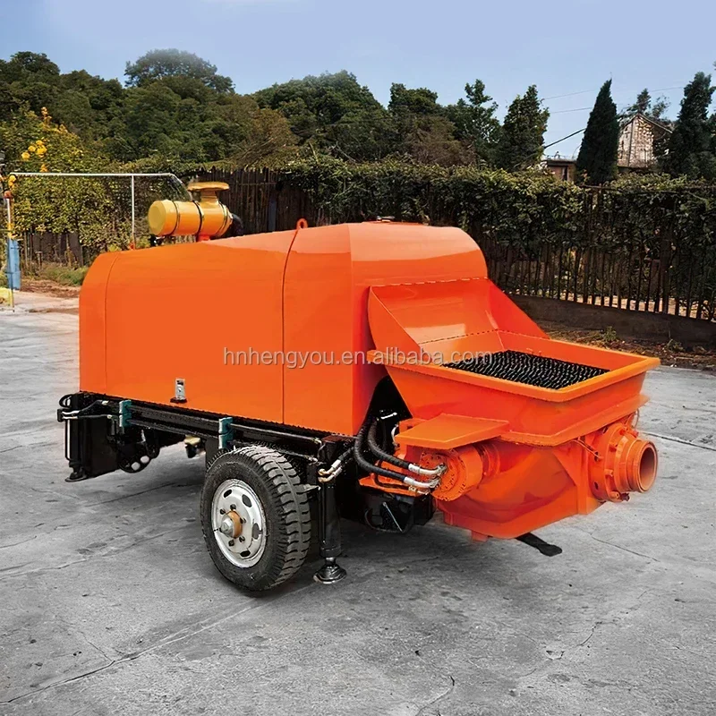 YG Customized Best Sale Low Price Mini Concrete Pumps With Remote Control And Automatic Lifting Diesel Concrete Pump