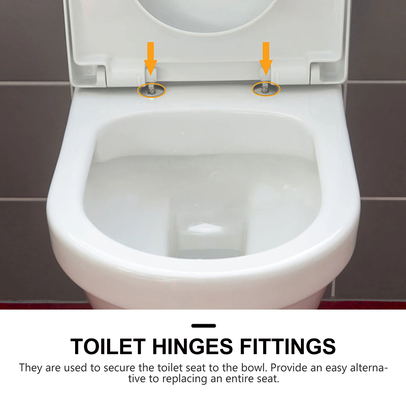 

Stainless Steel Rubber Toilet Seat Hinge Screws Quick Release Fittings Bowl Cover Plate Durable St Hinges Suitable Most