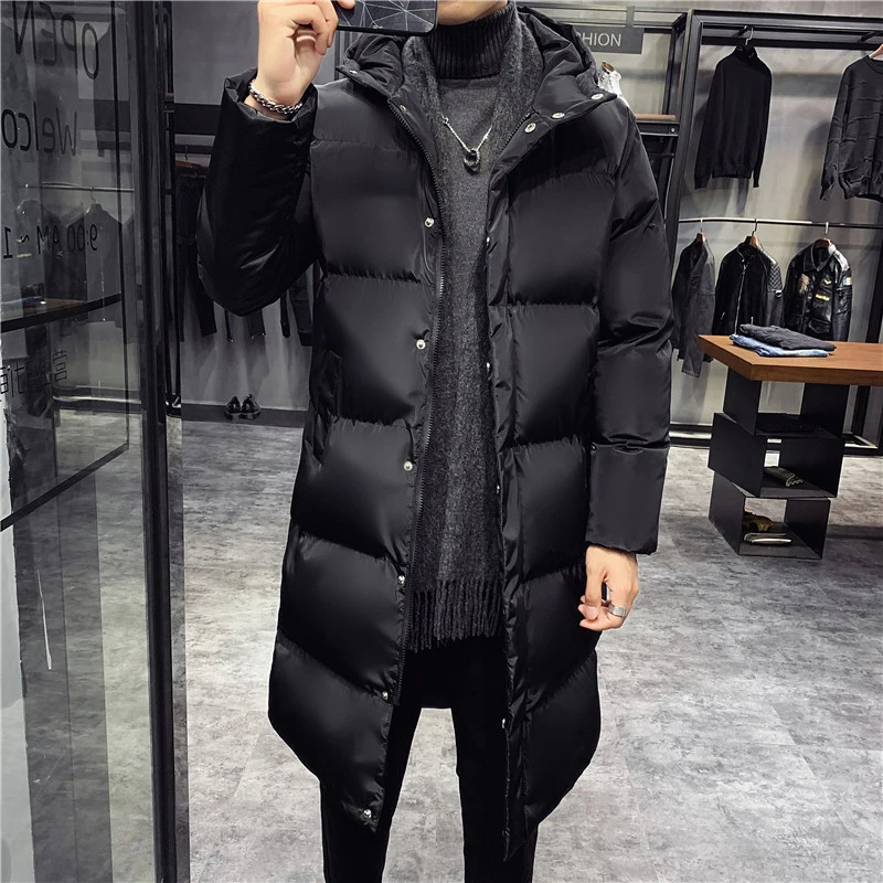 

DIMUSI Winter Men's Mid-Long Jacket Casual Men Outwear Thermal Parka Hooded Coats Man Warm Windbreaker Jackets Brand Clothing