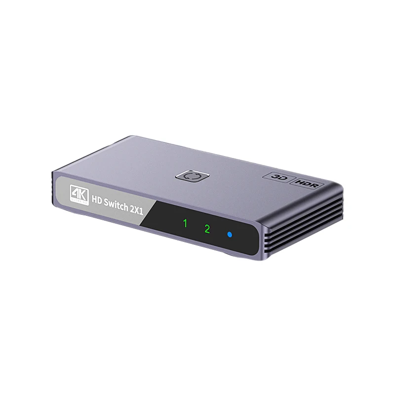 HDMI-compatible 1-in 2-Out / 2-in 1-Out Splitter Switch Bi-Direction Selector Switcher 4K@60hz  for Computer Monitor PS5 TV Box