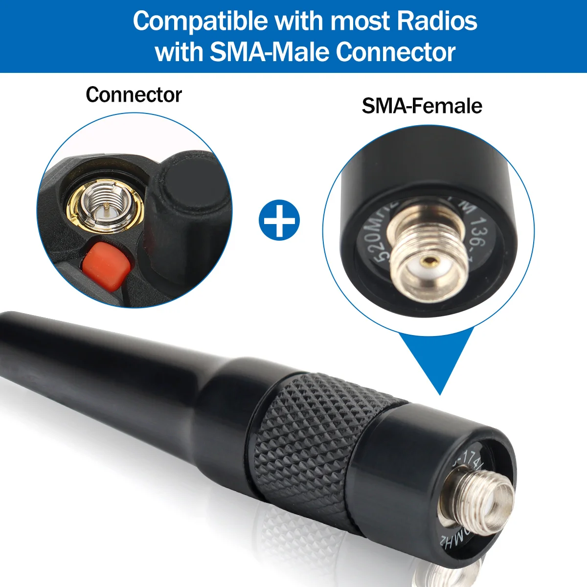 UV-771 PRO Antenna Dual Band SMA- Female For Quansheng UV-K5 UV-K6 TK11 Iradio UV-98 PLUS BinTolk BT8200 BT8000 Walkie Talkie