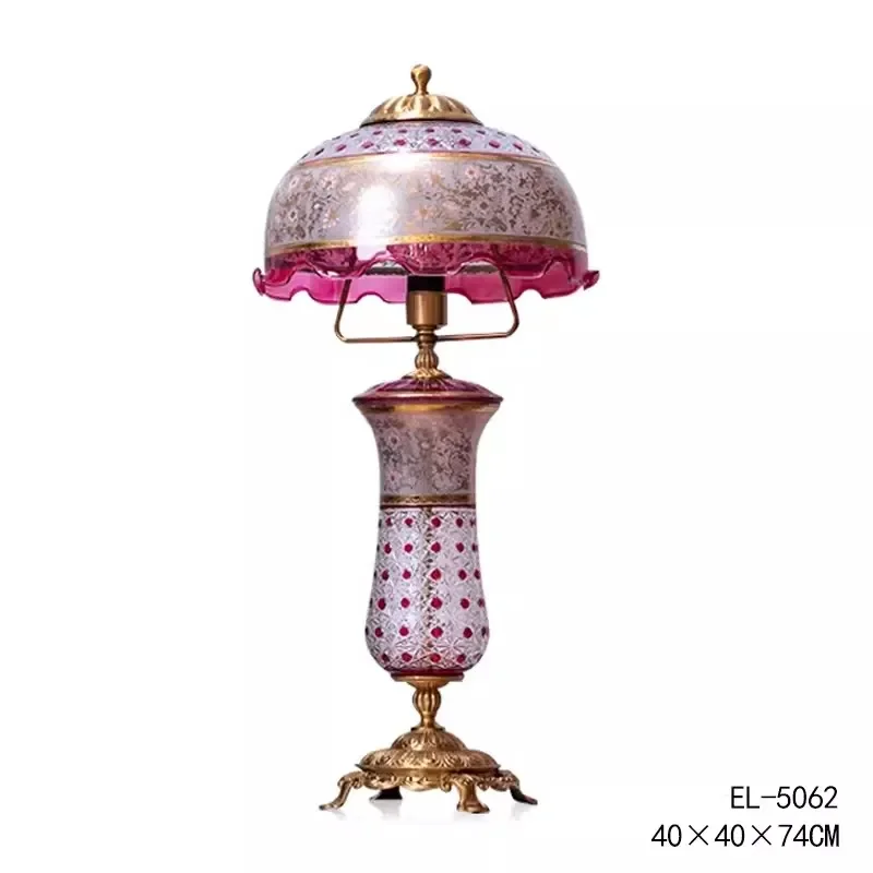 Yjq3 European French court pink jellyfish shape bedroom study ornament