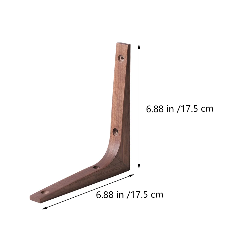 2 Pcs Triangular Wall Panel Flower Stand Easy to Install Shelf Brackets Wooden Corner Brace Accessories Racks for Home