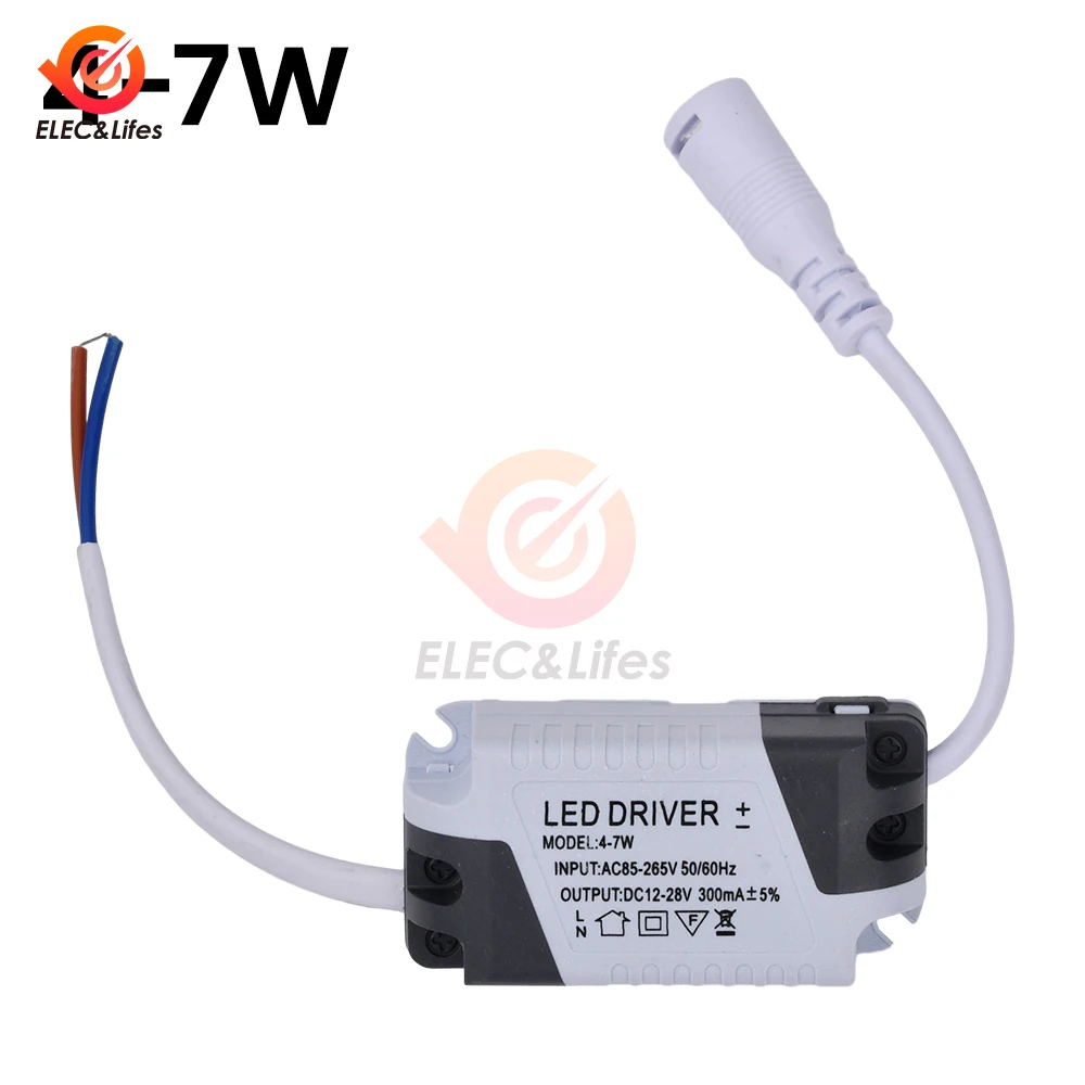 LED Constant Current Driver AC 85-265V 3-4W 4-7W 8-12W 12-18W 18-24W 24-36W Power Supply Adapter Transformer for Panel Light