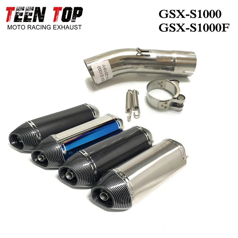 

GSX-S1000 GSX-S1000F Exhaust Silencer 51mm Motorcycle Exhaust For SUZUKI GSX-S1000 GSX-S1000F Muffler 2015-2021 Moto Accessorie