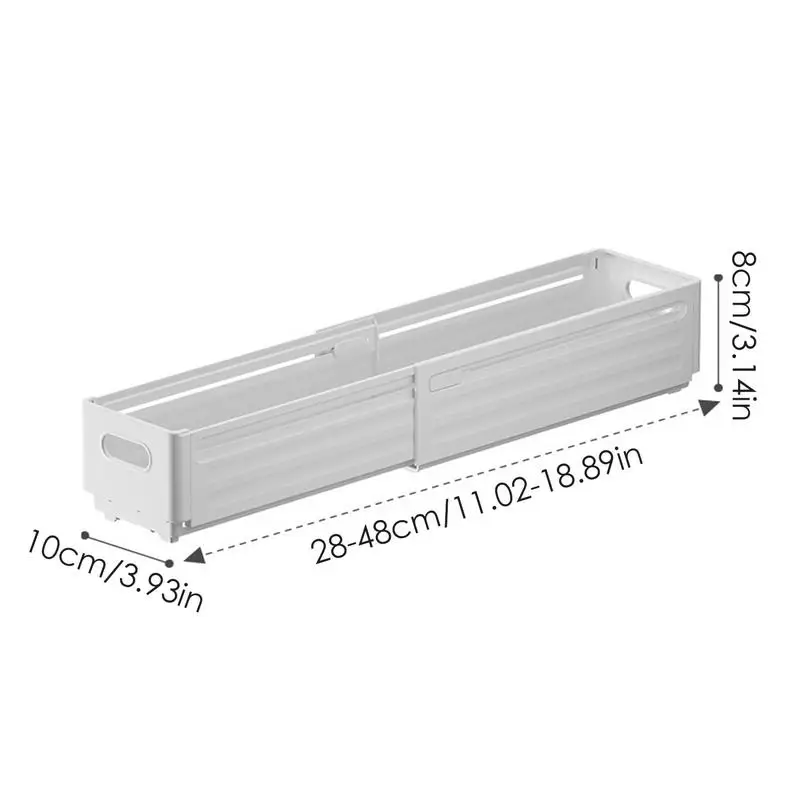 Cesta para organizar 3 uds, organizador de cajones, contenedores telescópicos, contenedor de organización del hogar para armario, despensa, tocador