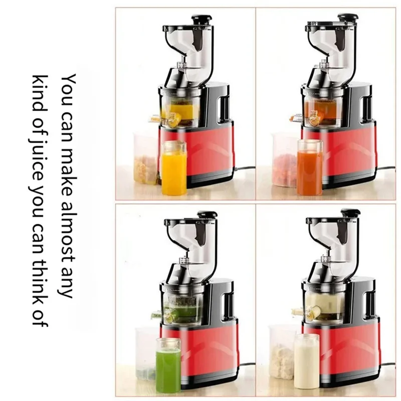 Easy-to-clean fruit and vegetable juicer, slow electric high-purity juicing, cold-pressed chewing juicer