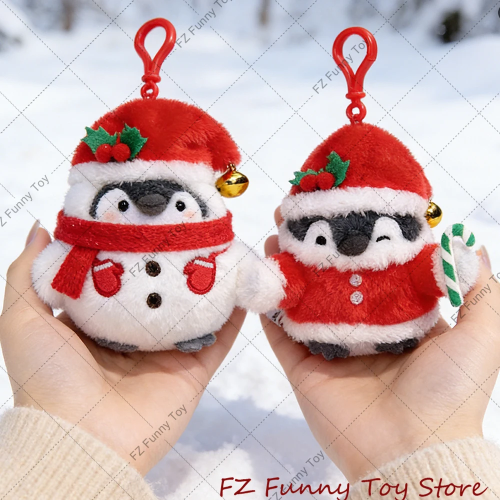

Penguin Koupenchan Original Keychain Plush Toy Devil Angel Snowman Elk Santa Claus Penguin Backpack Keyring Doll Christmas Gift