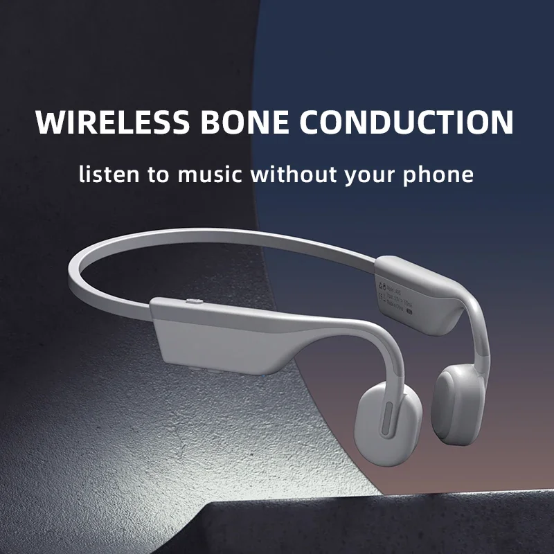 Sanag A9S True Bone Conduction Earphone Wireless Bluetooth Headphone Sports IP67 Swimming Headset Built-in 32G Memory with MIC