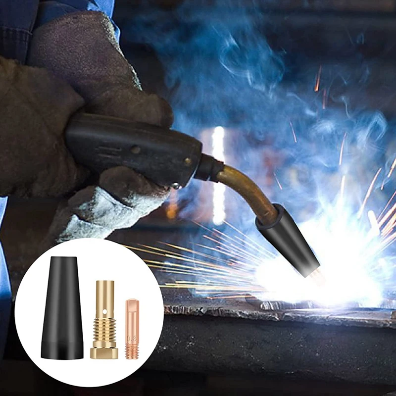 16 peças de bico sem gás com núcleo de fluxo K3493-1 parte pontas de contato e difusores de gás com século fc90/80gl titânio