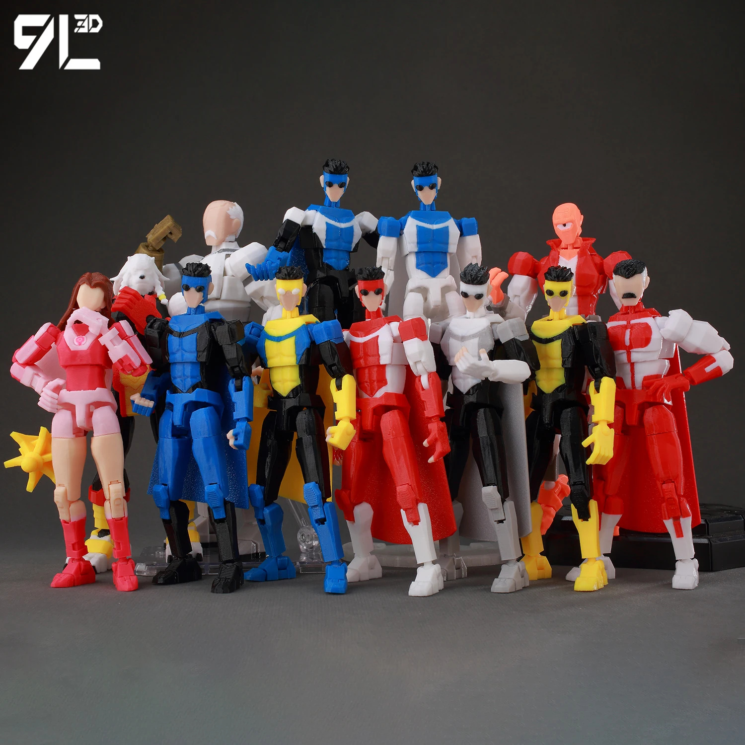 

9L3D Printed Lucky Dummy13 Parent-Child Battle Beast Collectible Multi Jointed Action Figure Creative Gift Artistic Movable Doll