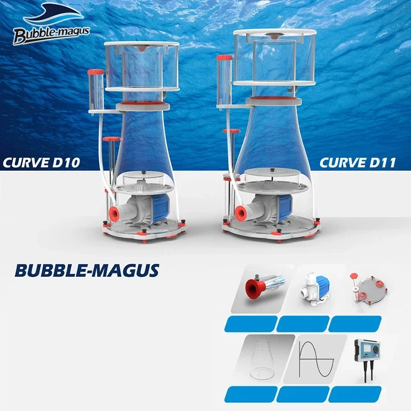 

Bubble Magus D10 D11 Indoor Aquarium Protein Skimmer Sump Pump DC Saltwater Coral Reef Marine