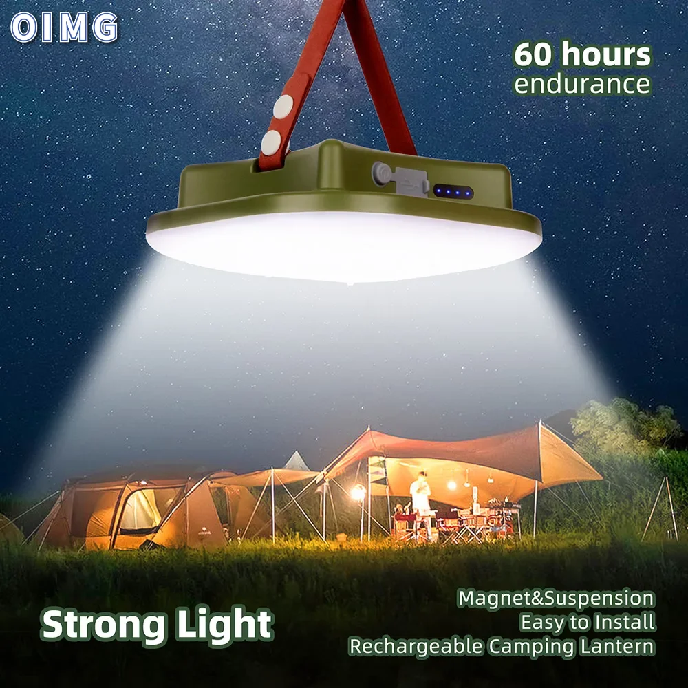 New Upgraded 15600maH Rechargeable LED Camping Strong Light with Magnet Zoom Portable Torch Tent Light Work Maintenance Lighting