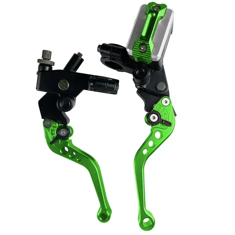 SDTW CNC One Pair 7/8" 22mm Universal Motorcycle Brake Master Cylinder Lever Cable Clutch Reservoir For Scooter Sport Dirt Bike image 5