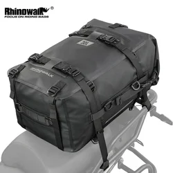 Rhinowalk Motorcycle Rear Seat Bag Waterproof Bag 8L 15L 30L Motorbike Tail Bag Universal Travel Pannier Saddle Bag Backpack