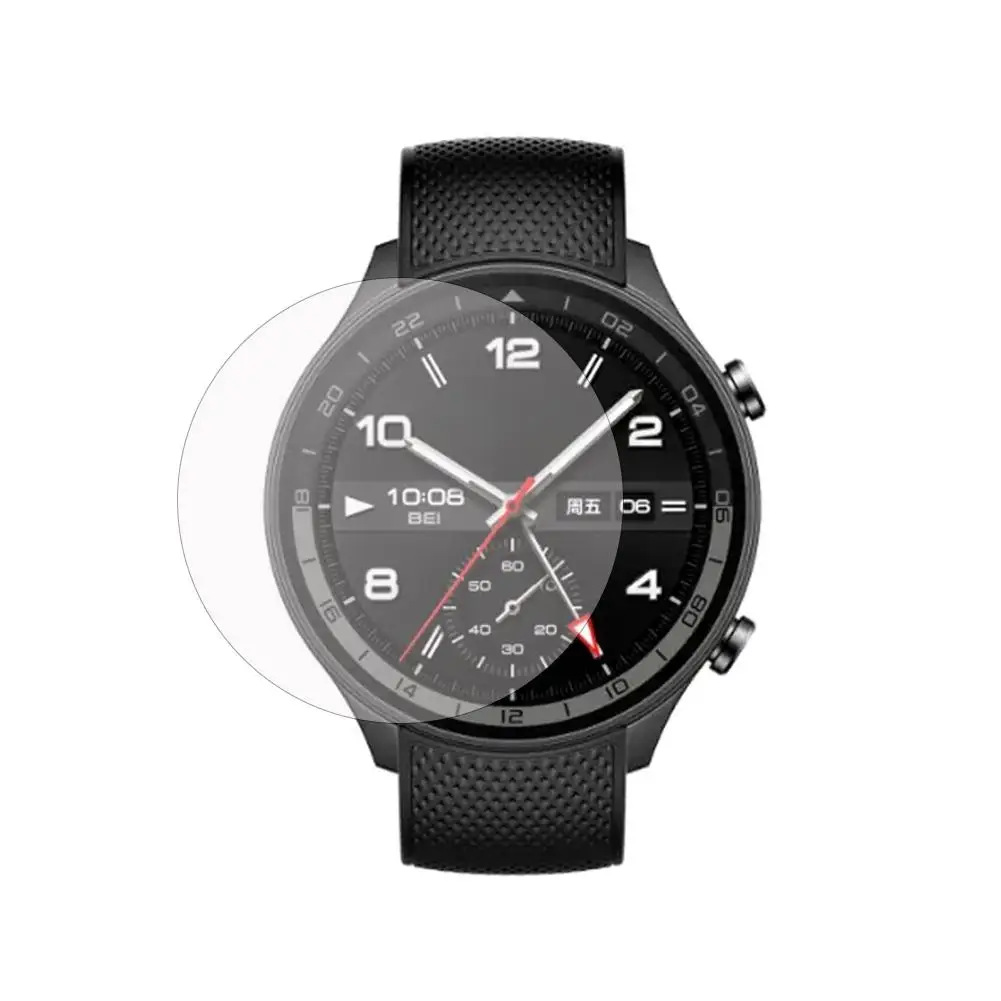 ฟิล์มป้องกันกระจกนิรภัยสำหรับ OnePlus Watch 2R สมาร์ทวอท์ชใสกันรอยขีดข่วนอุปกรณ์ป้องกันหน้าจอนาฬิกา