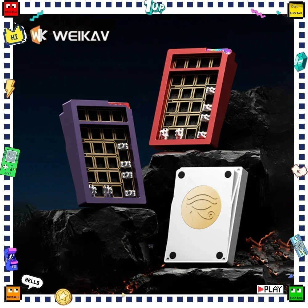 Weikav STARS21 Numeric Keyboard Kits Tri Mode Wireless Numpad Custom Aluminium Alloy Mechanical Keyboard Office PC Accessories