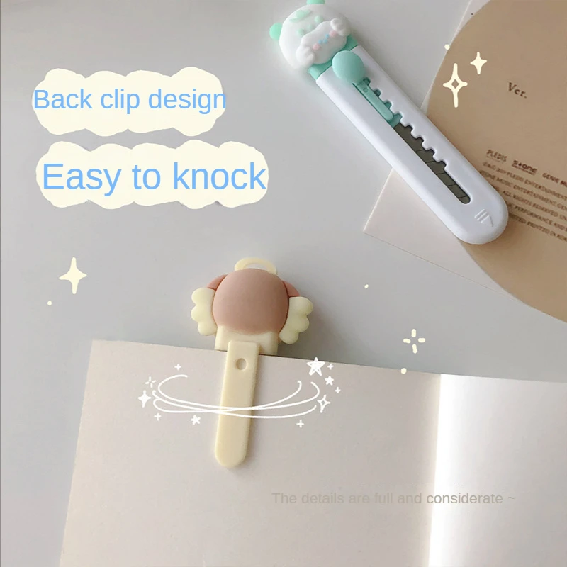 Kawaii Mini Pocket Rabbit Art Utility Knife Express Box Knife Paper Cutter Craft Wrapping Refillable Blade Stationery Big Sale