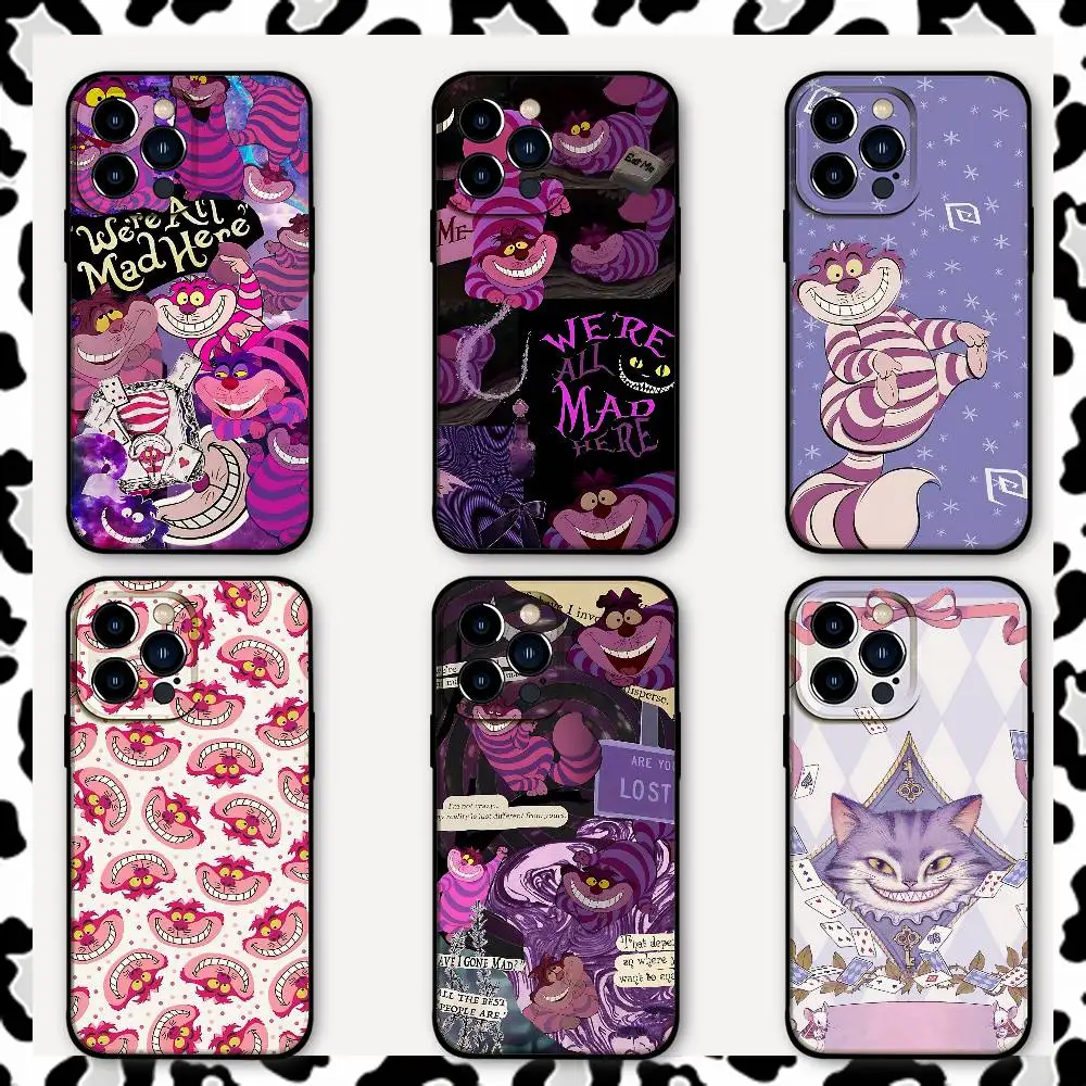 C-Cheshire Cat Handyhülle für iPhone 17 16 15 11 12 13 14 Pro Max 16 Plus 12 Mini 15Pro MAX Cover