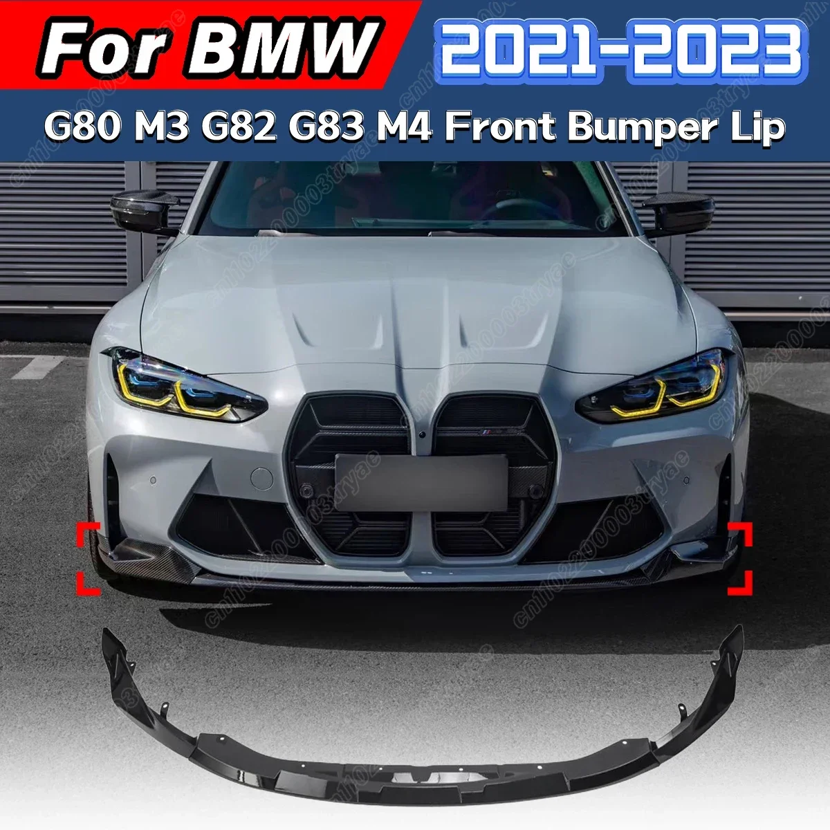 

For BMW G80 M3 G82 G83 M4 2021 2022 2023 Front Bumper Spoiler Diffuser MP Type Front Splitter Front Shovel Body Surround Kit