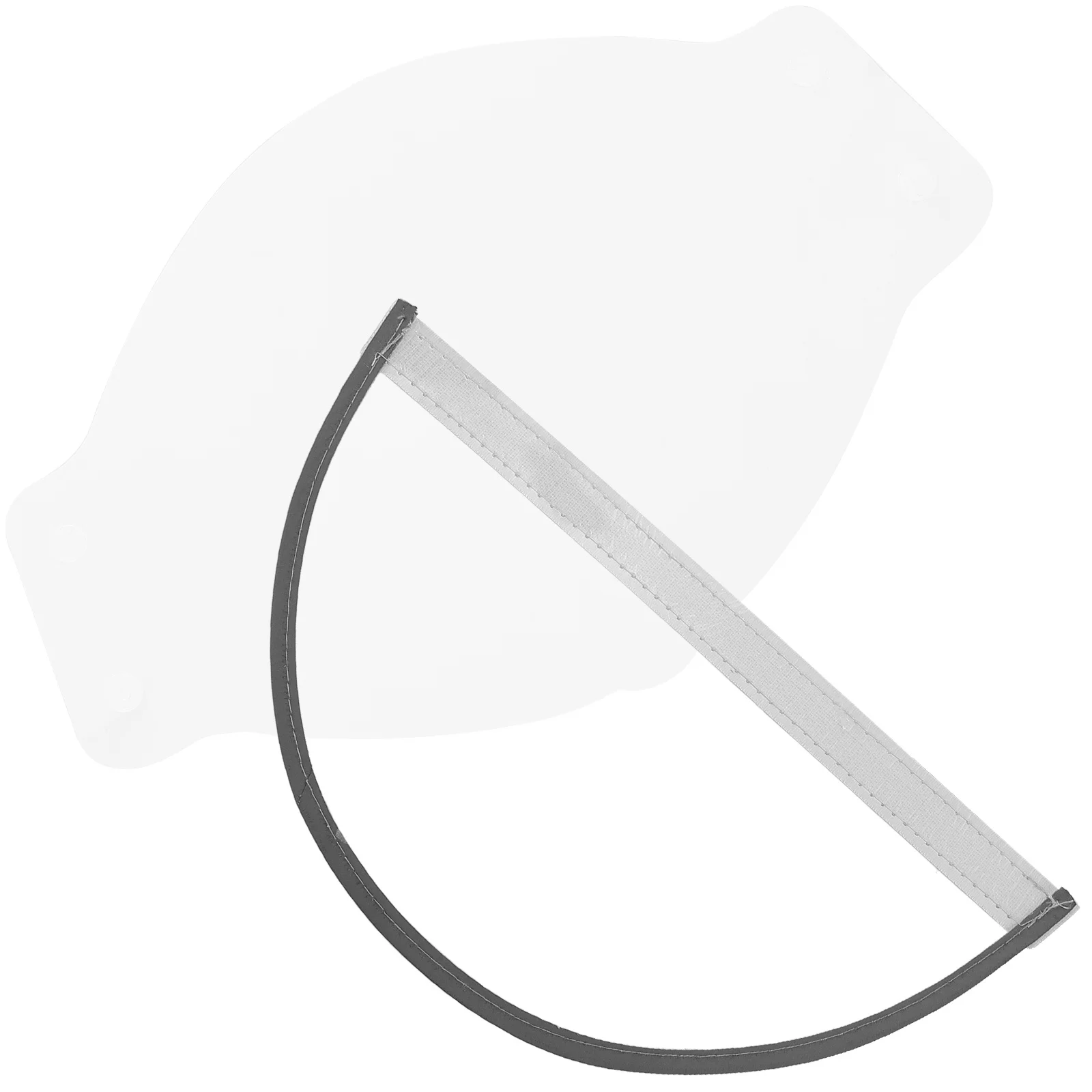 مجموعة واحدة من حافة القبعة الشفافة لمعطف المطر القابل للاستبدال لحماية الوجه ودرع المطر وغطاء محرك السيارة المقاوم للطقس أثناء ركوب الخيل #1