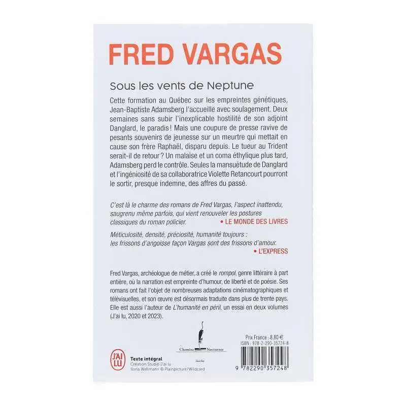 تحقيق بواسطة مفوض آدامزبرج تحت رياح نبتون فريد فارغاس جايلو 9782290357248 كتاب