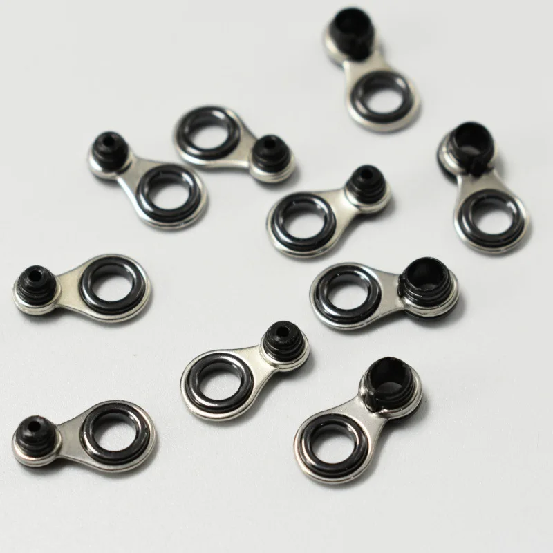 48pcs Stainless Steel Fishing Rod Guides Rings  Tips Line Rings Pole Rod Repair Kit DIY Eye Rings Mixed Size Fishing Accessories
