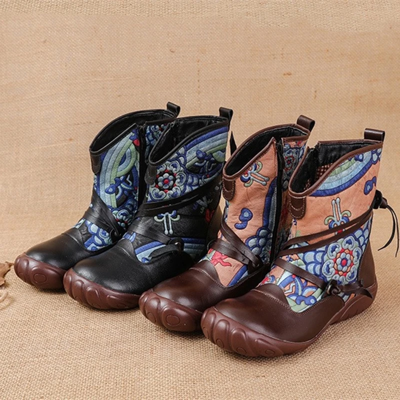 AIYUQI 2026 Women's Ankle Boots Short Boots Non Slip Warm Winter Boots Women Plus Size Fashiona Motorcycle Boots Female
