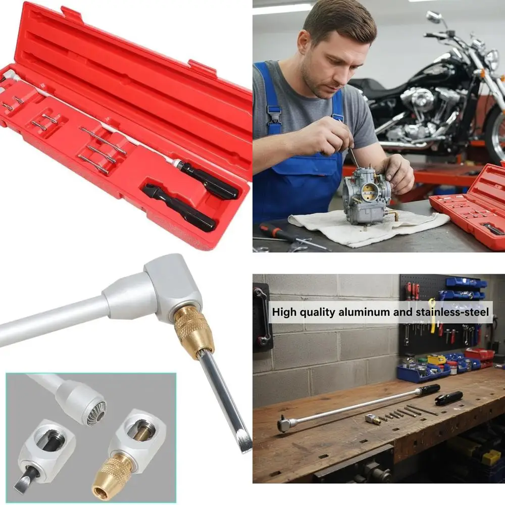 

Набор инструментов для регулировки пилотного винта карбюратора, 90-градусная угловая головка, отвертка для регулировки карбюратора, инструмент для ремонта с 7, съемным H