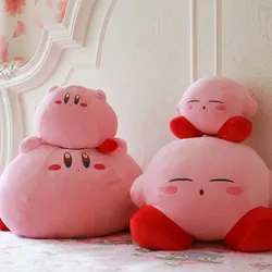 Kirby Cartoon Bonito Stuffed Animal Boneca Travesseiro, presente de aniversário das crianças, Casa Animal Plushies Toy, Boneca De Pelúcia