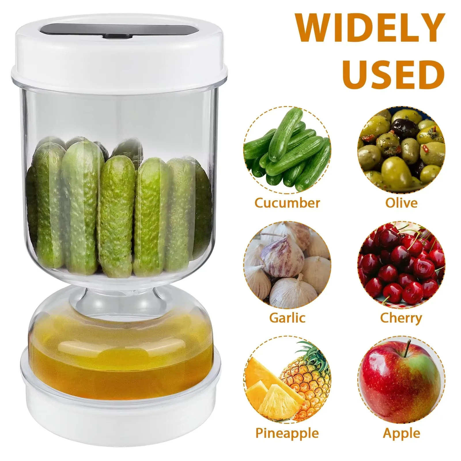 

PicklesJar DryWet Separation Pickle Strainer Jar Kitchen PicklesHourglass Jar Olives Kimchi Wet Dry Dispenser Accessory DropShip