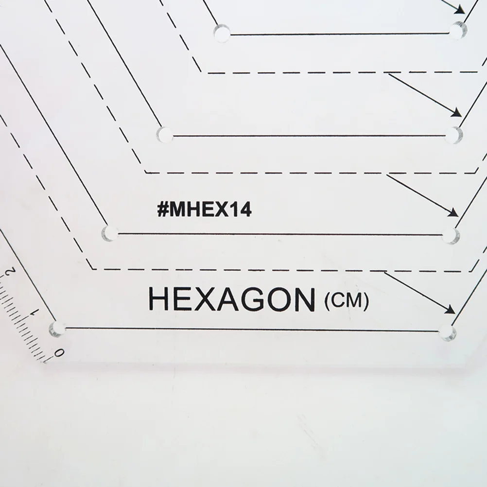 

Quilting Ruler Patchwork Acrylic Template Transparent Clothes Making Ruler Accurate Data Full Structure Marking Holes