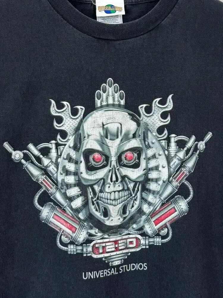 Vintage Terminator 2 Movie T2 - 3D Universal Studios T-shirt