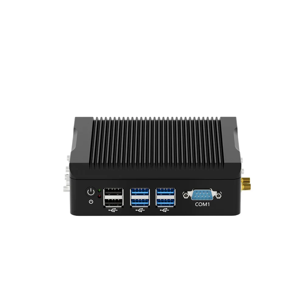 

Intel Celeron N5095 Quad Core 2LAN Dual RJ45 Ethernet 4 COM Serial Ports USB3.0 Fanless Embedded System Mini Desktop Computer