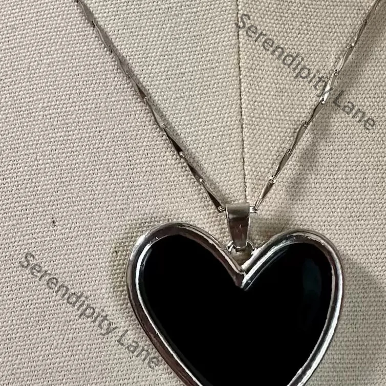 Path To Nowhere Cosplay Deren Colleagues Periphery Heart Shaped Alloy Necklace Collarbone Chain Amulet Quadratic Element Gift