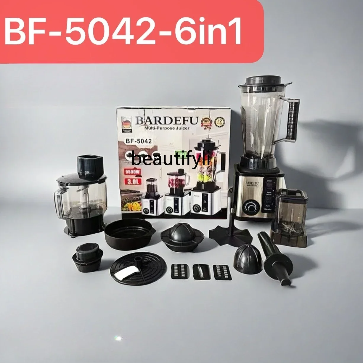 

3L6in Stainless Steel Large Capacity Metal Wall Breaker 3-4 Juicer smt61