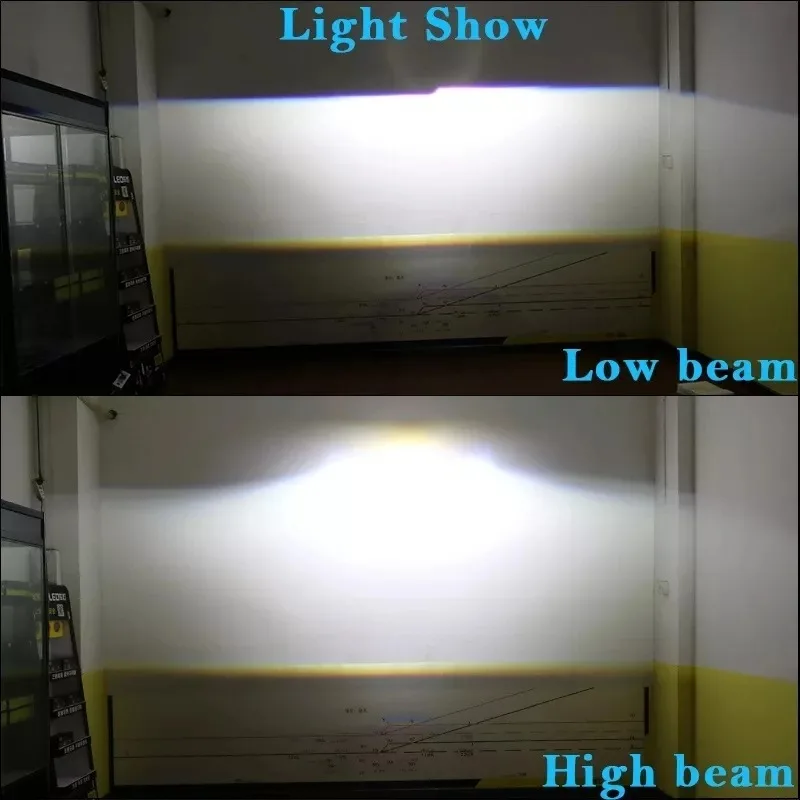 Non Damage Installation 3 Inch Bi LED Projector Lens 12V 60W 6000K 10000Lm Hi Lo Beam LED Headlight For Car Retrofit