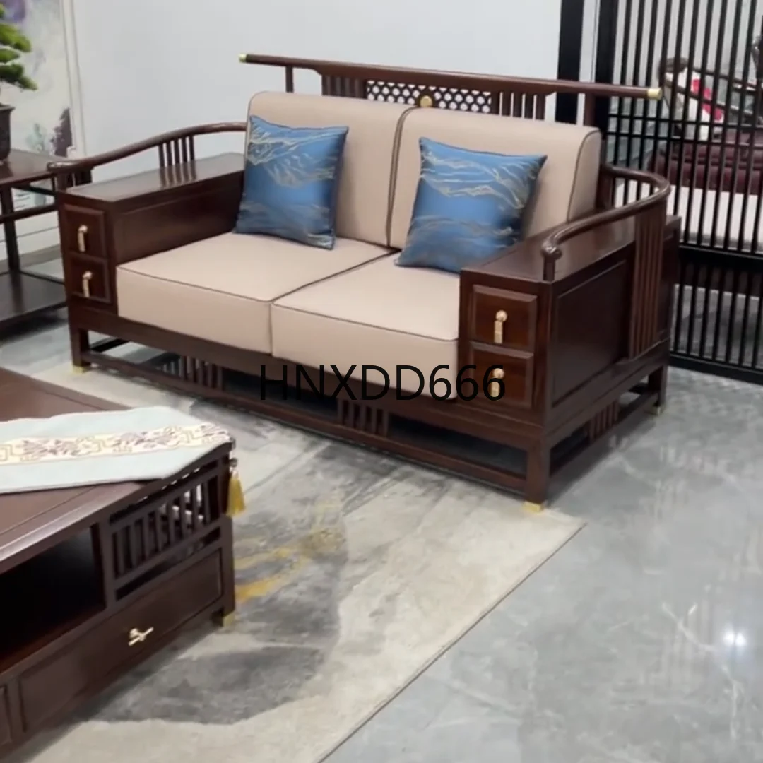 

Новая комбинация китайского дивана из цельного дерева для гостиной