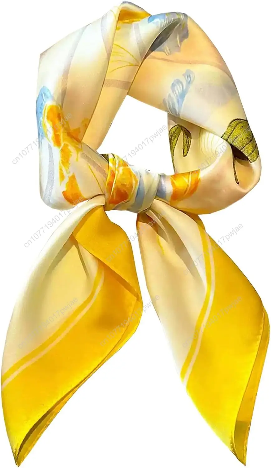 وشاح الرقبة للمرأة أوشحة الرأس الحريرية عصابات الشعر وشاح مربع الإكسسوارات خفيفة الوزن #1