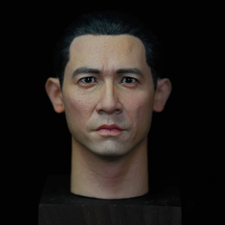 

Hand Painted 1/6th Hand Painted Movie Superstar Hong Kong Handsome Guy Tony Leung Head Sculpture For 12inch Action Body Collect